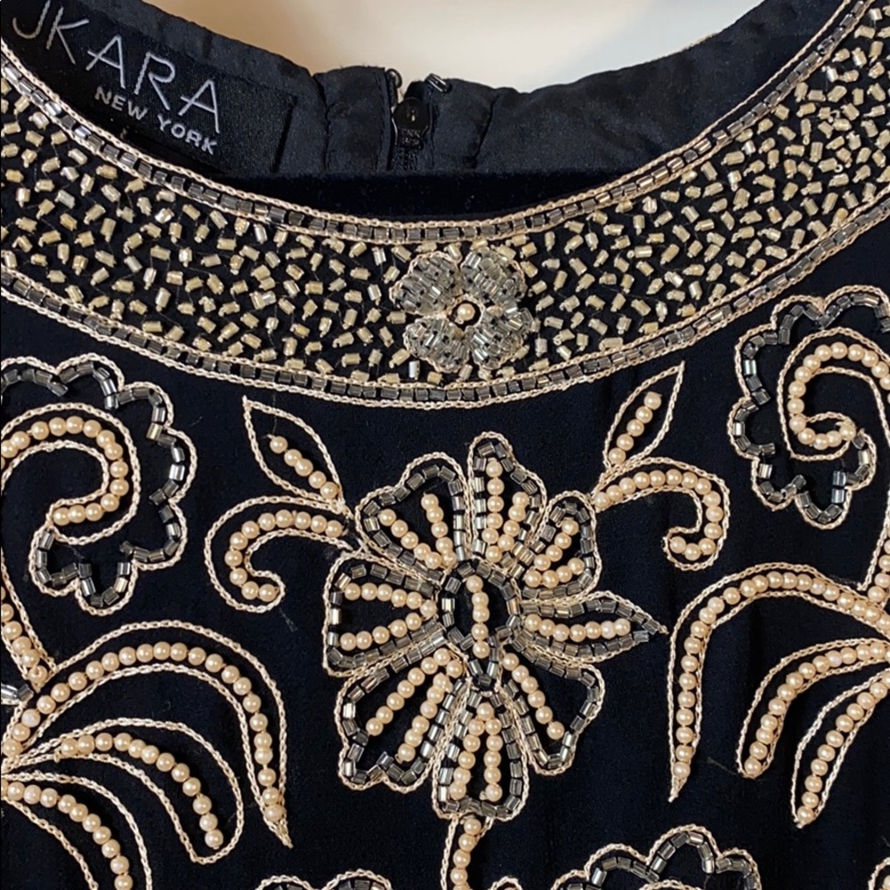 Vintage JKARA NEW YORK Beaded Blouse Size XL - Picture 2 of 14